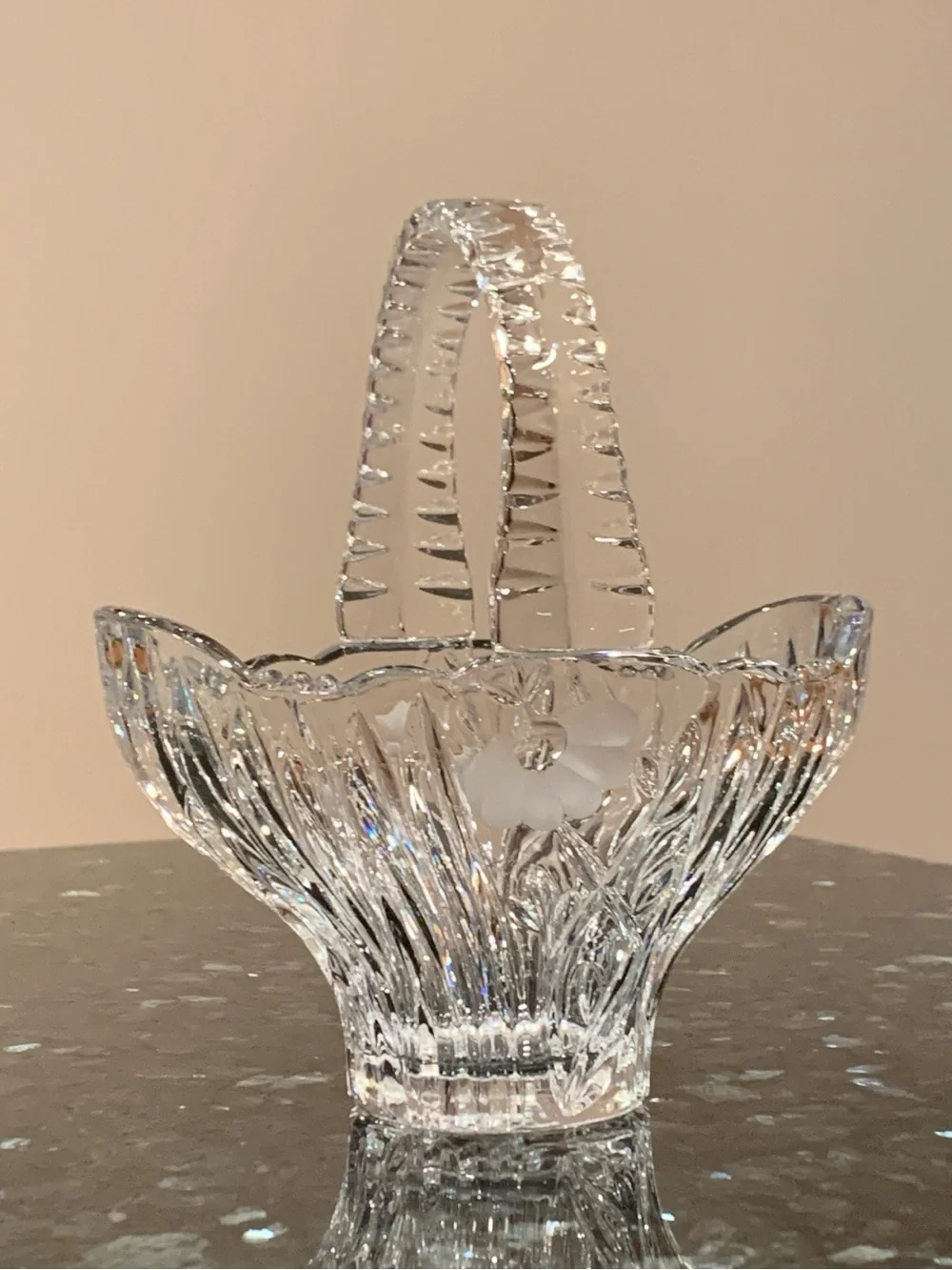 Vintage Princess House 24% Lead Crystal Basket #825 – Made in Germany - Medium